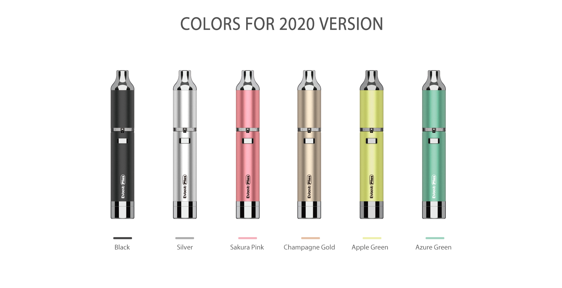 Yocan Evolve-Plus vaporizer pen 2020 version has 6 new colors.