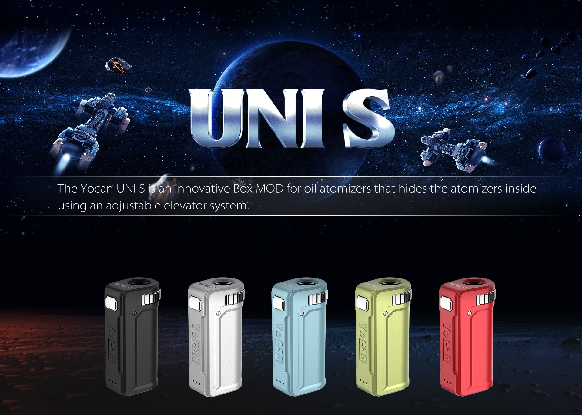 Yocan UNI S Patented Box Mod For All Cartridges - Yocan Official